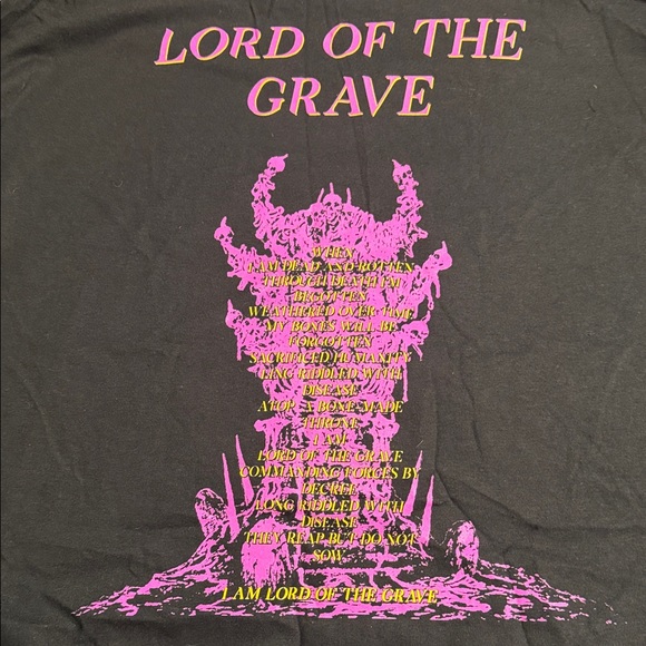 Undeath band shirt - Gildan Heavy Cotton Black Long Sleeve - Picture 8 of 8